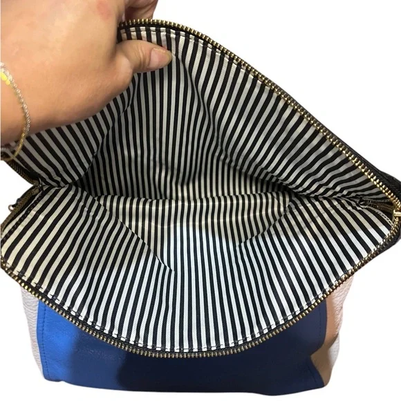 KATE SPADE pebble leather color block crossbody handbag. 💙🖤 - Picture 7 of 9